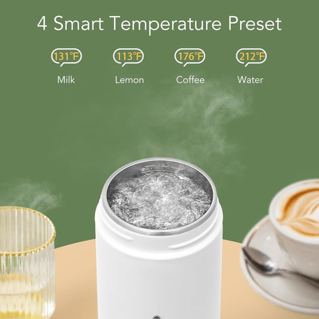 Portable Electric Heating Cup with LED Indicator