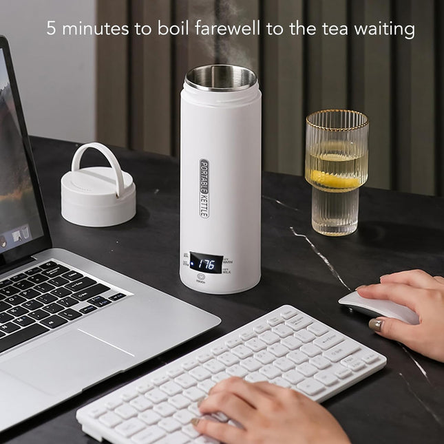 Portable Electric Heating Cup with LED Indicator