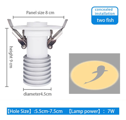 CelestialFins™ Nordic Fish Projektion LED-Deckenleuchten