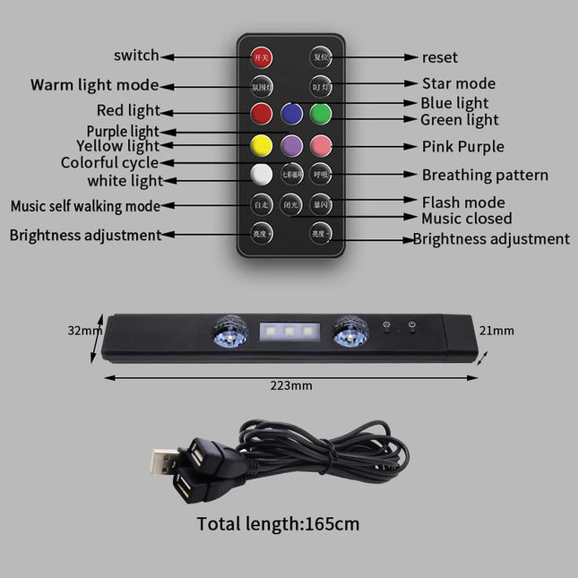 RadianceGlow™️ LED-Atmosphärenlichter fürs Auto