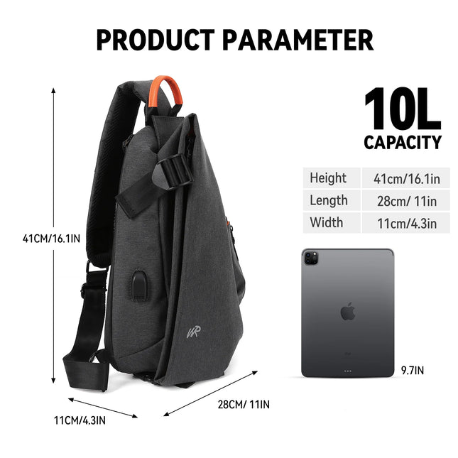 SecureCarry™ Anti-Theft Crossbody Sling Bag