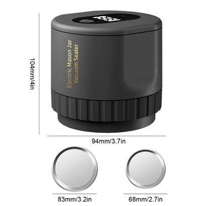 Vakuumiergerät für Einmachgläser, Dosen, Vakuumierpumpe, Set, kabellos, Vakuumiergerät für Konserven, elektrisch, automatisch, für die Küche zu Hause