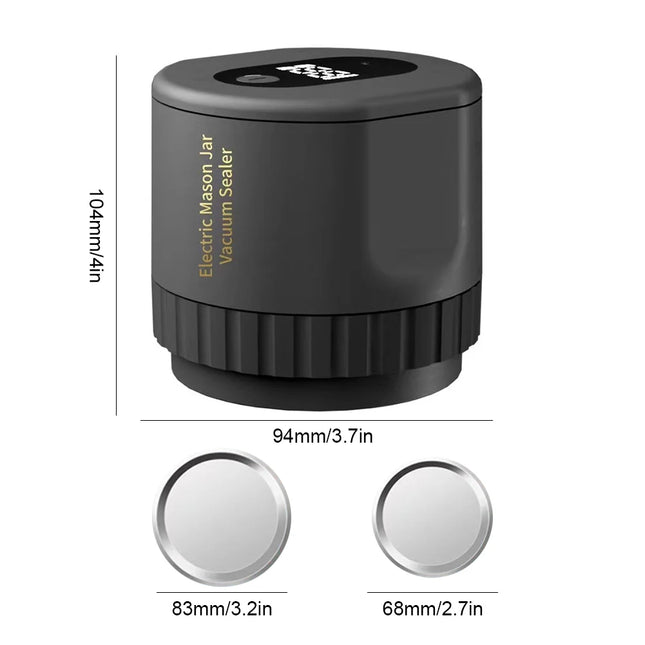 Vakuumiergerät für Einmachgläser, Dosen, Vakuumierpumpe, Set, kabellos, Vakuumiergerät für Konserven, elektrisch, automatisch, für die Küche zu Hause