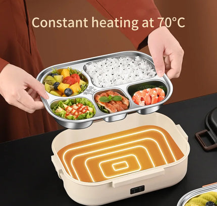 HeatMaster™️ Stainless Steel Electric Lunch Box