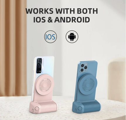 Magnetic Camera Handle with Bluetooth and Wireless Charging