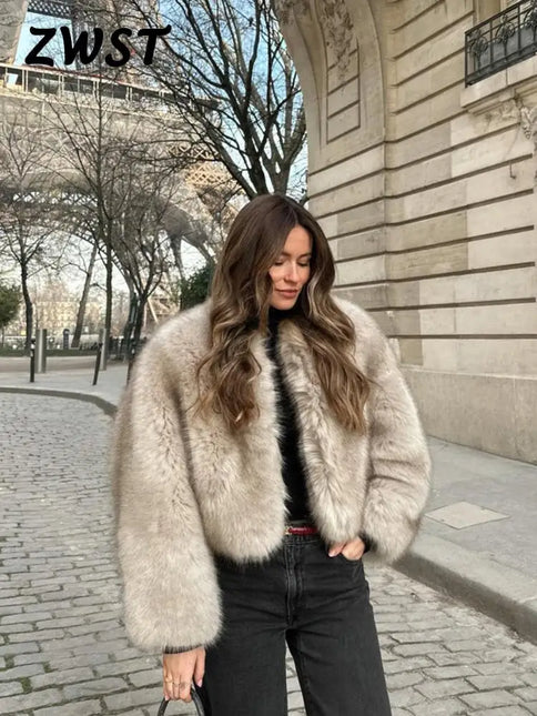 FurGlow™️ Winter Essence Faux Fur Jacket