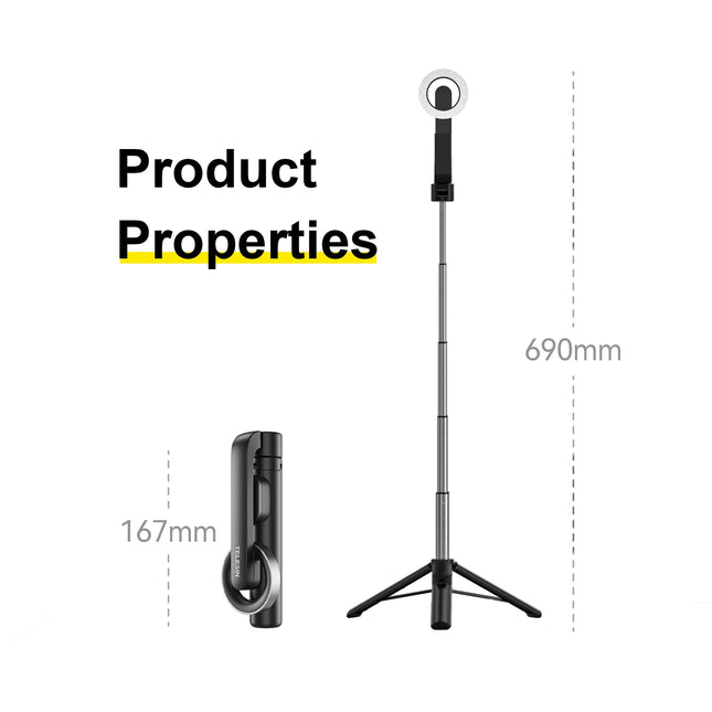 SnapTech Magnetic Selfie Stick Tripod