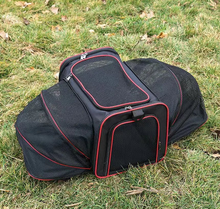 PawsPort™ Erweiterbare, weiche Transportbox für Haustiere 