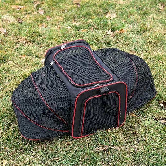 PawsPort™ Erweiterbare, weiche Transportbox für Haustiere 