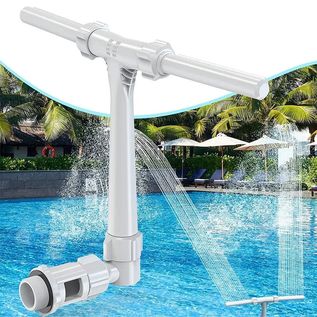 Creative Pool Fountain Sprayer Dual Spray Water Fountain Adjustable Waterfall Pool Sprinkler Funny Swimming Pool Accessories