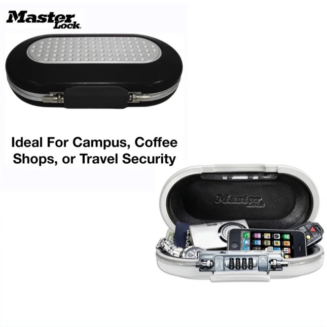 Master Lock 5900D Portable Storage Box Travel Safe Large Capacity Security Lock Box Password Waterproof Key Lock Box