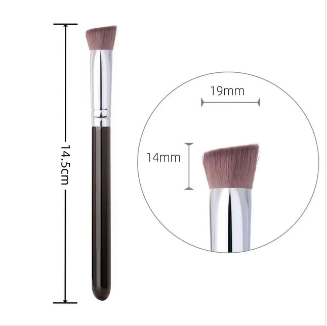 1Pcs Angled Triangle Highlighter Brush Nose Contour Concealer Brush Brighten Under Eye Synthetic Hair Makeup Foundation Brush