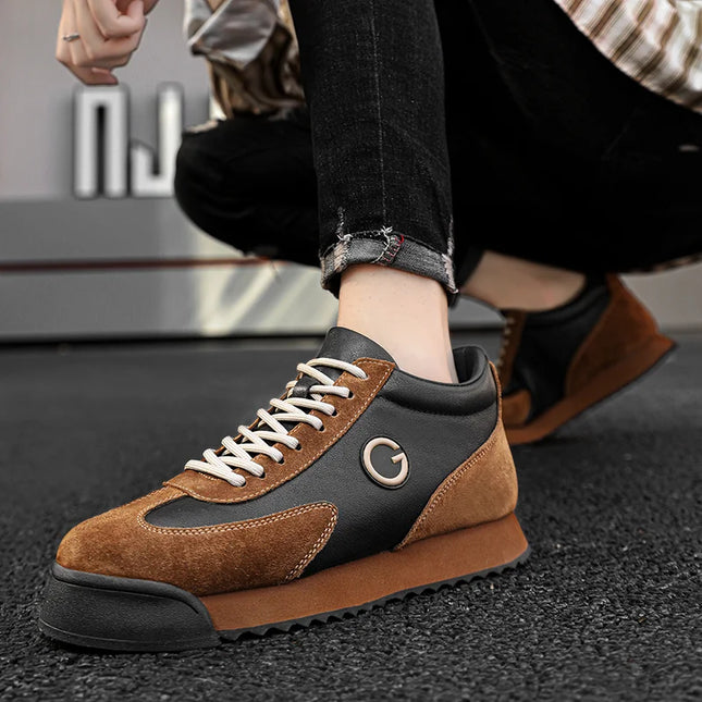 StepFlex™️ Brown Suede Sneakers