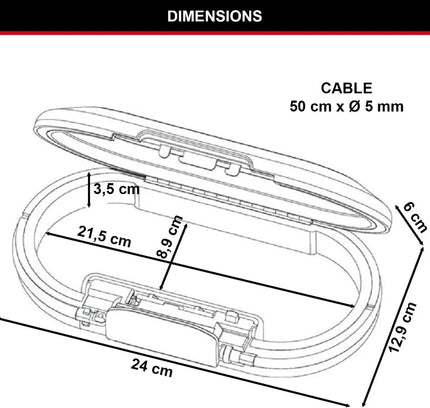 Master Lock 5900D Tragbare Aufbewahrungsbox, Reisesafe, Sicherheitsschlossbox mit großem Fassungsvermögen, Passwort, wasserdicht, Schlüsselschlossbox