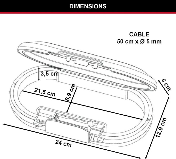 Master Lock 5900D Tragbare Aufbewahrungsbox, Reisesafe, Sicherheitsschlossbox mit großem Fassungsvermögen, Passwort, wasserdicht, Schlüsselschlossbox