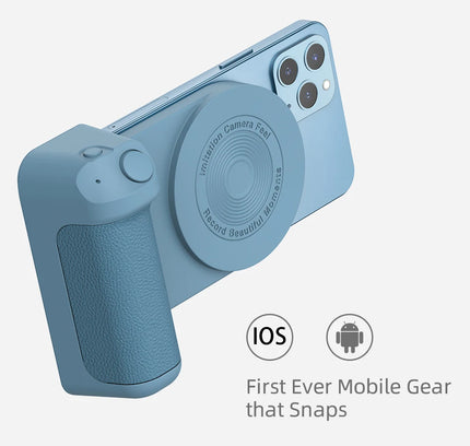 Magnetic Camera Handle with Bluetooth and Wireless Charging