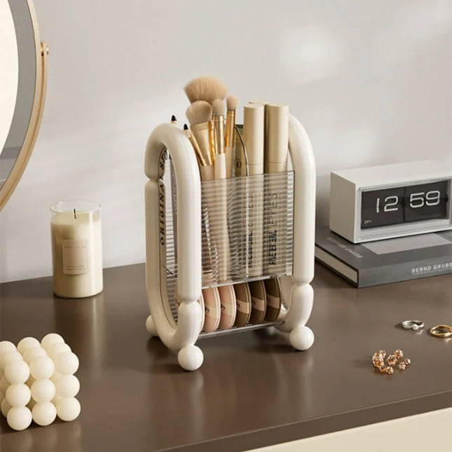 Crystal Clear Lipstick & Brush Organizer