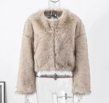 FurGlow™️ Winter Essence Faux Fur Jacket