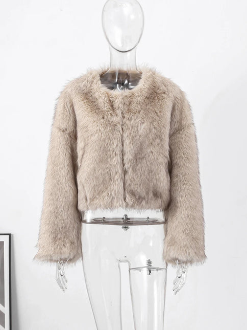 FurGlow™️ Winter Essence Faux Fur Jacket