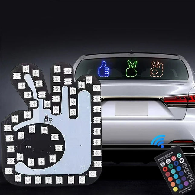 CarGlow™ RGB Gesture Sign Light