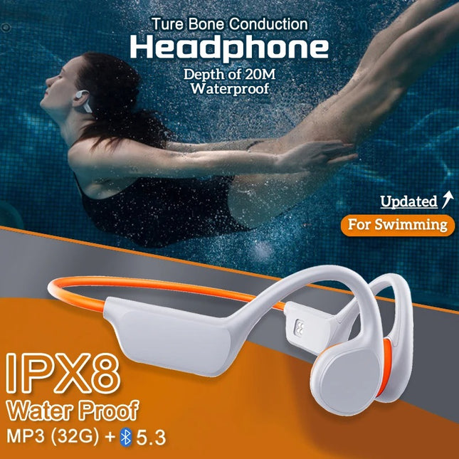 AquaHarmony™ X7 HydroBeat Wireless Bone Conduction Earbuds