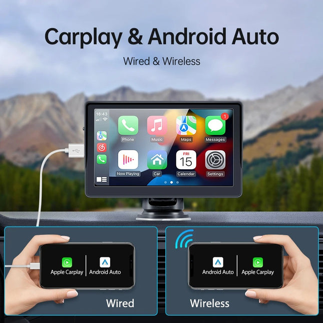 AutoNav Pro 7-inch Wireless Carplay & Android Auto for BMW E-Series