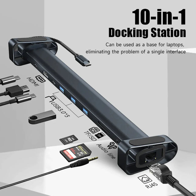 ConnectPro™ 10-in-1 USB C Hub Multiport Adapter